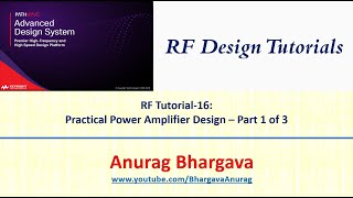 RF Design16 Practical Power Amplifier Design  Part 1 [upl. by Hsivat]