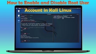 How to Enable and Disable Root User Account in Kali Linux  Kali Linux 20211 [upl. by Nwahsd]