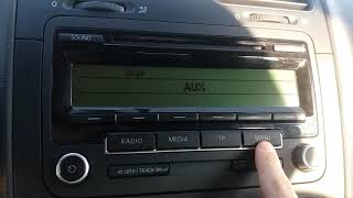 VW RCD 310 BLUETOOTH MENU [upl. by Undine]