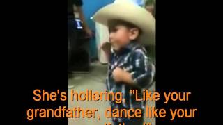 Little Boy Dancing to Mexican Norteno Music cytec [upl. by Niwrek]