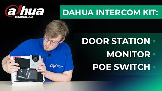 Dahua New IPIntercom System Kit Review amp Setup VTO Door Station amp VTH Series Monitor  PoE Switch [upl. by Ryhpez]