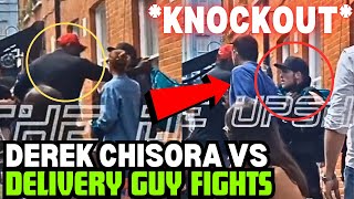 Derek Chisora Vs A Delivery Guy Full Fight KNOCKOUT [upl. by Nuahsak660]