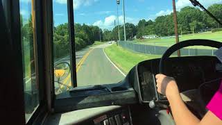 2001 Freightliner FS65 School Bus Ride in Durham NC Bus 429 [upl. by Laehplar]