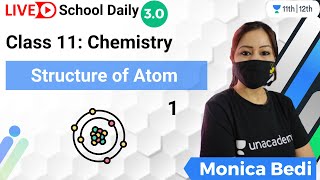 Structure of Atom  L1  Class 11 Chemistry  Monica Bedi [upl. by Kinnon]