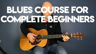 How to play Acoustic Blues Guitar  Beginners Lesson Part 1 [upl. by Aynas]