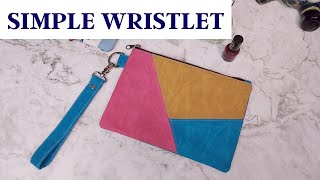 How To Make A Simple Wristlet  Sewing Tutorial [upl. by Eliezer919]