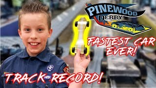 Fastest Pinewood Derby Car EVER Paxton Myler [upl. by Treblih]