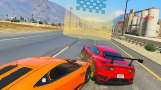 SUPER CLOSE FINISH GTA 5 Funny Moments [upl. by Seely801]