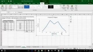 Microsoft Excel  How to Create A Frequency Polygon [upl. by Drofub]