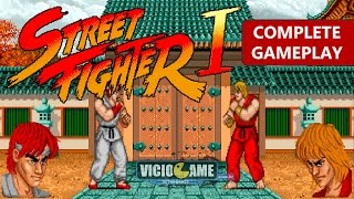 Street Fighter 1 1987  Complete Gameplay [upl. by Jackelyn943]