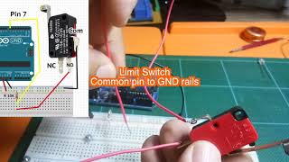 Wiring Limit Switches Arduino Tutorial [upl. by Eaned]