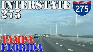 I275 North  Tampa  St Petersburg  Florida  4K Highway Drive [upl. by Nivrem]