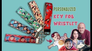 HOW TO MAKE PERSONALIZED KEY FOB WRISTLET USING SUBLIMATION [upl. by Salvidor267]