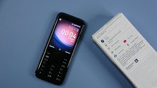 Nokia 8000 4G Black color unboxing [upl. by Alleras756]