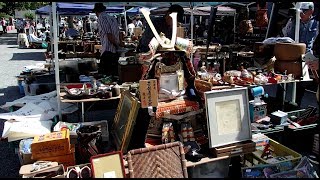 Toji Temple Fleamarket Antique MarketKyoto in Japan [upl. by Annam]