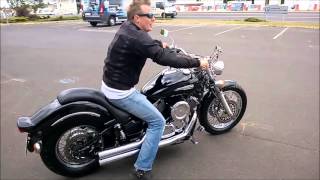 YAMAHA Drag Star 1100 Custom COBRA Exhaust Pipes awesome sound [upl. by Manara]