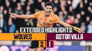 Brilliant Neves amp Jimenez goals hand Wolves victory  Wolves 21 Aston Villa  Extended Highlights [upl. by Enyluqcaj323]