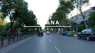 TIRANA  ALBANIA  AL  2022  driving tour  evening [upl. by Suiratnod]