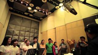 ABSCBN Christmas Station ID 2010 Recording Sessions [upl. by Lettie]