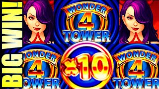 X10 WICKED WINNINGS RAVEN HIT BIG WIN WONDER 4 TOWER Slot Machine Aristocrat Gaming [upl. by Garwin654]