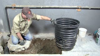 How To Install A Sump Pump Pit [upl. by Analim]