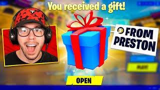 Gifting Fortnite Skins to 24 YouTubers [upl. by Richelle]