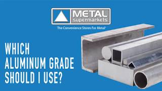 Which Aluminum Grade Should I Use  Metal Supermarkets [upl. by Nastassia]