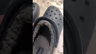 Fur lined Crocs unboxing [upl. by Nahtanoy]