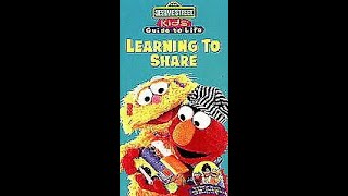 Sesame Street Learning to Share 1996 VHS Full Screen [upl. by Oalsecnew]