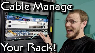 How To Cable Manage Your Server Rack [upl. by Nnylarac]