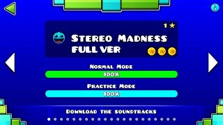 Geometry Dash  Stereo Madness FULL VER All Coin  ♬ Partition [upl. by Urien822]