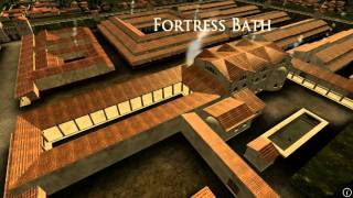 Animation of ancient Roman Fort in Caerleon Wales [upl. by Llig544]