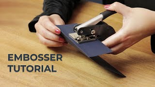 Custom Embosser Tutorial [upl. by Paulson259]