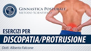 Esercizi per PROTUSIONE e DISCOPATIA  Ginnastica Posturale® [upl. by Hallvard]