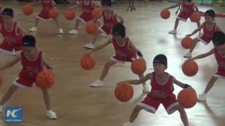 Amazing basketball skills of kindergarten kids in Hangzhou China [upl. by Nobile]