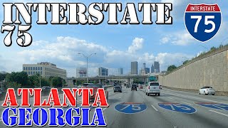 I75 North  Atlanta  Georgia  4K Highway Drive [upl. by Trstram]