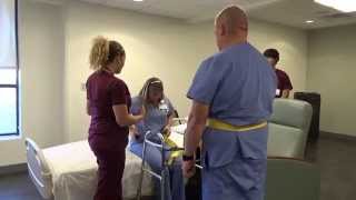 Physical Therapy Transfer Training  How To Transfer From Wheelchair To Bed [upl. by Mosier188]