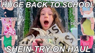 HUGE TRENDY BACK TO SCHOOL SHEIN TRYON HAUL 2021 [upl. by Allegra745]