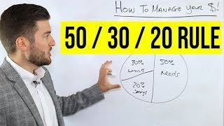 How To Manage Your Money 503020 Rule [upl. by Attiuqehs524]