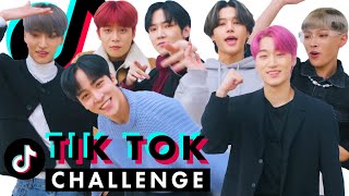 KPop Group ATEEZ Takes On Our TikTok Challenge Challenge  Cosmopolitan [upl. by Jacobsen]