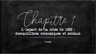 Terminale  Limpact de la crise de 1929  déséquilibres économiques et sociaux [upl. by Rhiana]