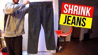 How To Easily Shrink your Jeans Jonny DIY [upl. by Burris296]