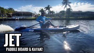 JET Drive Kayak amp Paddle Board  FAST [upl. by Ecyrb]