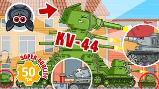 KV44 and Super Tanks All Episodes of Season 3 “Steel Monsters” Tank Animation [upl. by Tingley757]