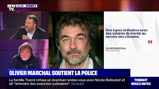 Le réalisateur Olivier Marchal ancien policier dénonce une quotchasse aux flicsquot [upl. by Maice]