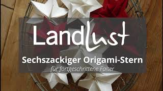 Landlust  Stern in OrigamiTechnik falten [upl. by Milore]