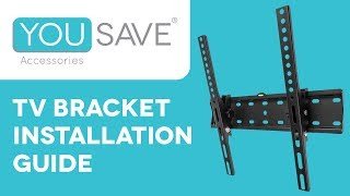 TV Wall Bracket Installation Guide  The Yousave Accessories Easy To Follow Wall Mount Tutorial [upl. by Merilee]