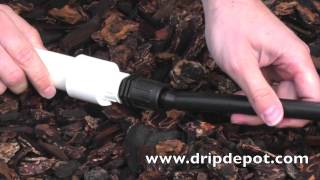 How To Attach Drip Irrigation Tubing Directly to PVC Pipe [upl. by Finzer]