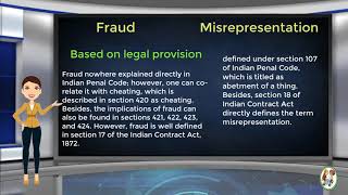 What is Difference Between Fraud amp Misrepresentation [upl. by Ylrebmik]