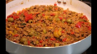 Picadillo Cuban Style  Ground Beef Recipes  My Secret Cuisine [upl. by Netnilc]